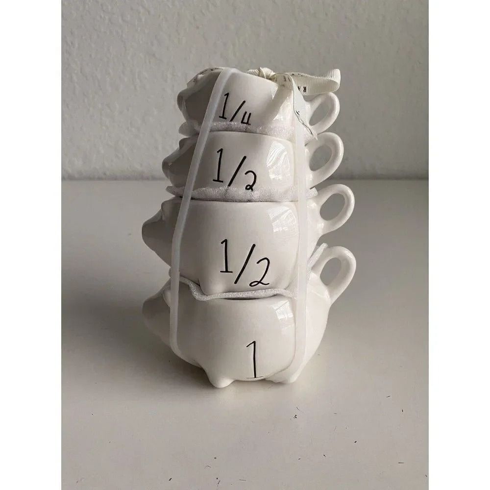 Rae Dunn Pig‎ Piggies Ceramic Measuring Cups NEW
